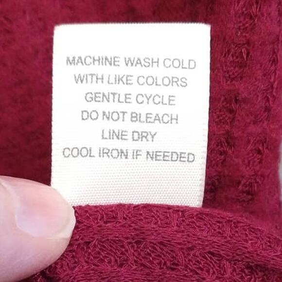 Ultra Flirt Waffle Knit Henley Top Size M NEW - Picture 7 of 9